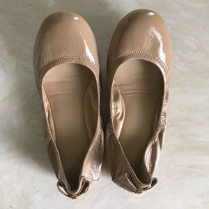 Cole Haan Nude Patent Leather Ballet Flats 7.5